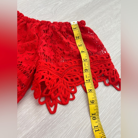 Free people Sweet Dreams Top size S bright red color - Picture 12 of 12